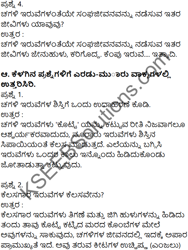 Chagali Iruve Kannada Notes KSEEB Solutions Class 7