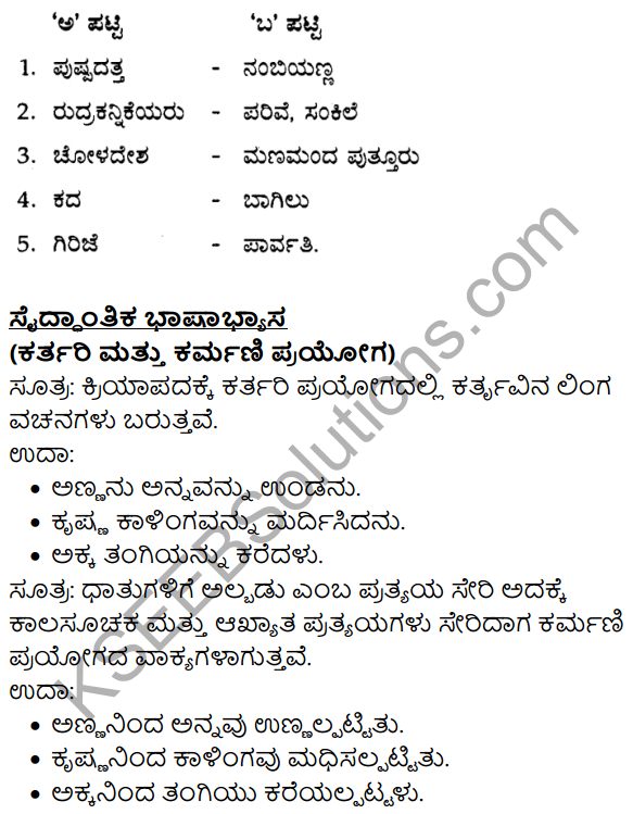 KSEEB Solutions For Class 9 Kannada Chapter 8