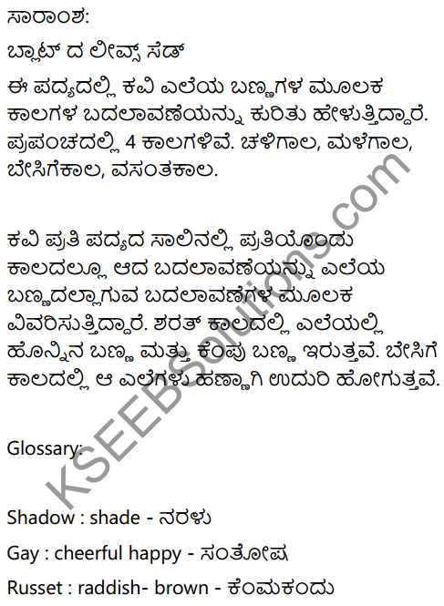 What the Leaves Said Summary In Kannada 1