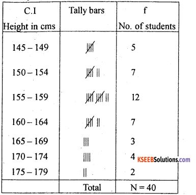 1st PUC Statistics Previous Year Question Paper March 2019 (North) - 44