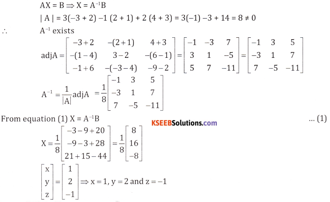 2nd PUC Basic Maths Question Bank Chapter 1 Matrices and Determinants Ex 1.7 - 18