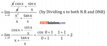 2nd PUC Basic Maths Question Bank Chapter 17 Limit and Continuity of a Function Ex 17.2 - 12