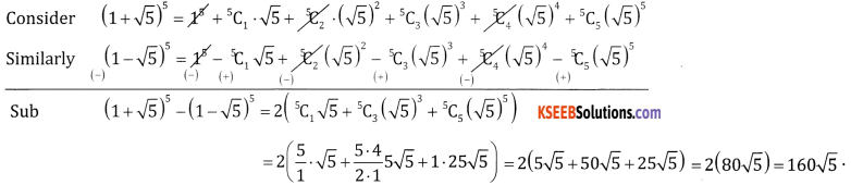 2nd PUC Basic Maths Question Bank Chapter 4 Binomial Theorem Ex 4.1 - 8