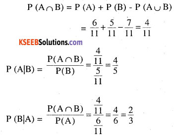2nd PUC Maths Question Bank Chapter 13 Probability Ex 13.1.6