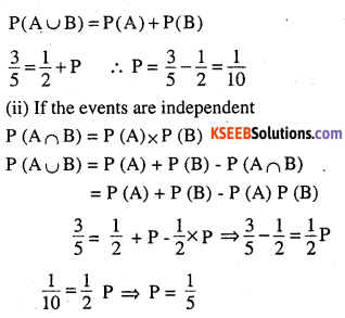 2nd PUC Maths Question Bank Chapter 13 Probability Ex 13.2.5
