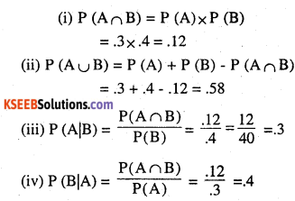 2nd PUC Maths Question Bank Chapter 13 Probability Ex 13.2.6