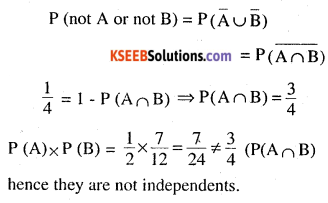 2nd PUC Maths Question Bank Chapter 13 Probability Ex 13.2.9