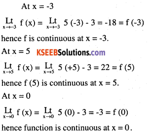 2nd PUC Maths Question Bank Chapter 5 Continuity and Differentiability Ex 5.1.1
