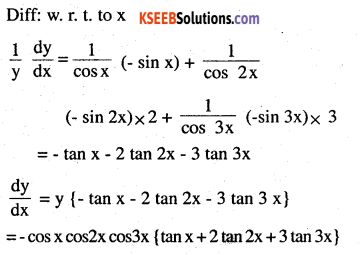 2nd PUC Maths Question Bank Chapter 5 Continuity and Differentiability Ex 5.5.1