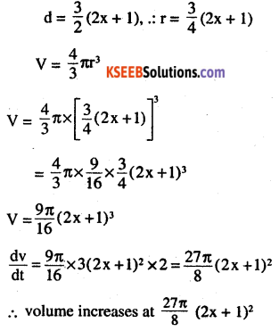 2nd PUC Maths Question Bank Chapter 6 Application of Derivatives Ex 6.1.14