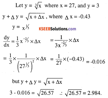 2nd PUC Maths Question Bank Chapter 6 Application of Derivatives Ex 6.4.14
