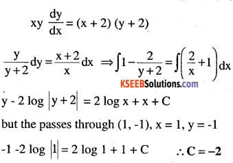 2nd PUC Maths Question Bank Chapter 9 Differential Equations Ex 9.4.20