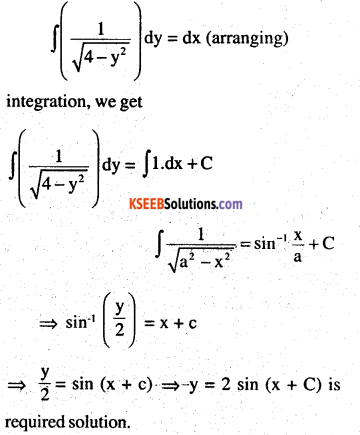 2nd PUC Maths Question Bank Chapter 9 Differential Equations Ex 9.4.3