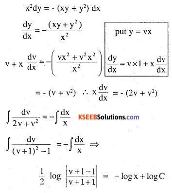 2nd PUC Maths Question Bank Chapter 9 Differential Equations Ex 9.5.22