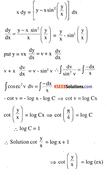 2nd PUC Maths Question Bank Chapter 9 Differential Equations Ex 9.5.24