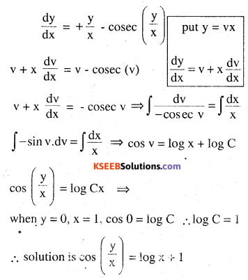2nd PUC Maths Question Bank Chapter 9 Differential Equations Ex 9.5.25