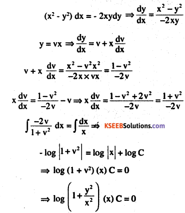 2nd PUC Maths Question Bank Chapter 9 Differential Equations Ex 9.5.7