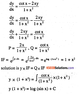 2nd PUC Maths Question Bank Chapter 9 Differential Equations Ex 9.6.9