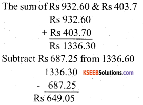 KSEEB Solutions for Class 5 Maths Chapter 5 Money 14