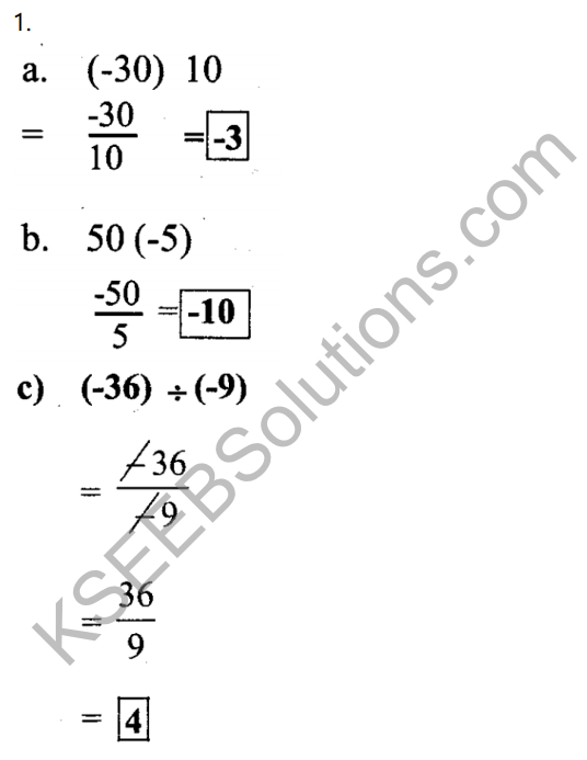 KSEEB Solutions for Class 7 Maths Chapter 1 Purnamsagalu Ex 1.4 1