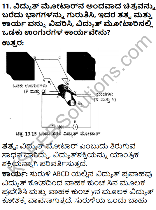 Karnataka State Syllabus Class 10 Science Chapter 13 Vidyut Kantiya Parinamagalu in Kannada 9