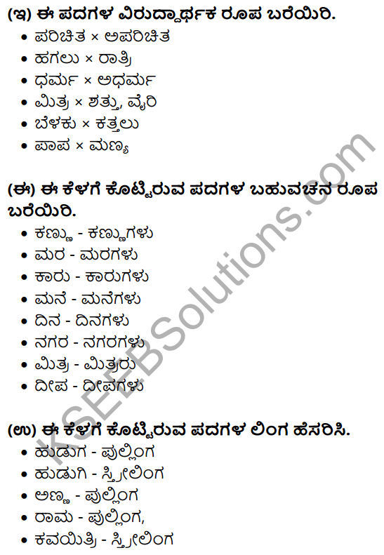 Nudi Kannada Text Book Class 10 Solutions Chapter 1 Lakappinalli Ondu Ratri 12