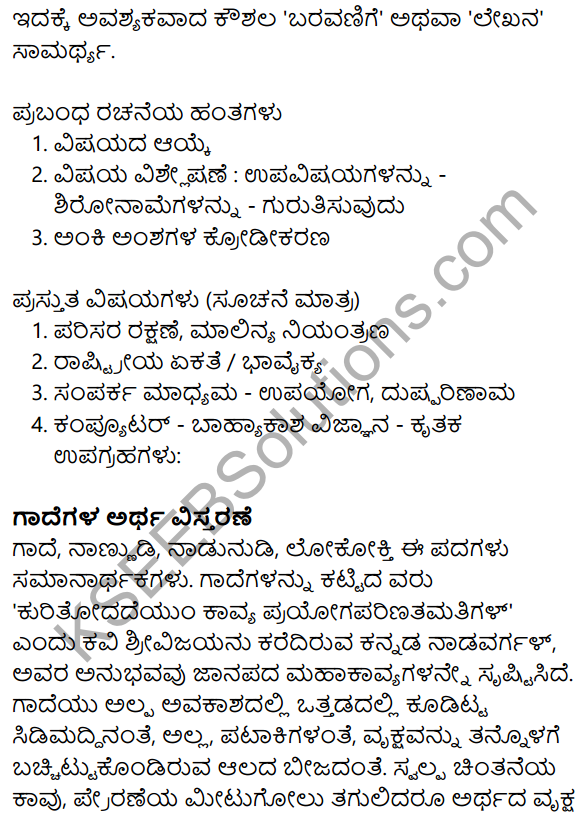 Nudi Kannada Text Book Class 10 Solutions Chapter 11 Nanna​ Pustaka​ Prapancha 13