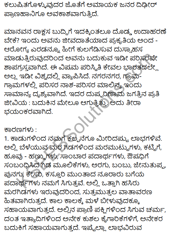 Siri Kannada Text Book Class 9 Rachana Bhaga Prabandha Lekhana 6