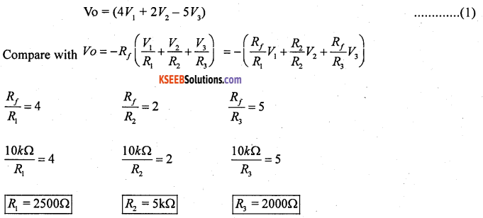 2nd PUC Electronics Model Question Paper 1 with Answers 12