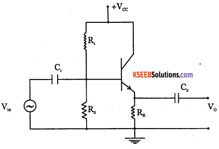 2nd PUC Electronics Question Bank Chapter 3 Transistor Amplifiers 10