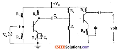 2nd PUC Electronics Question Bank Chapter 3 Transistor Amplifiers 13