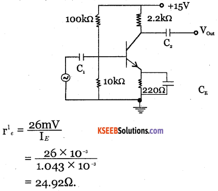 2nd PUC Electronics Question Bank Chapter 3 Transistor Amplifiers 40