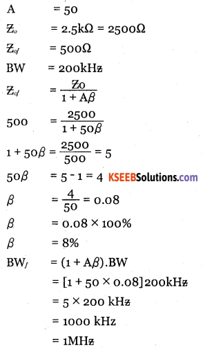 2nd PUC Electronics Question Bank Chapter 4 Feedback in Amplifiers 27