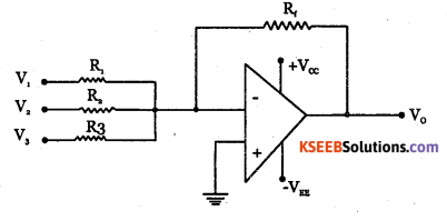 2nd PUC Electronics Question Bank Chapter 5 Operational Amplifiers(OP-Amp) 36