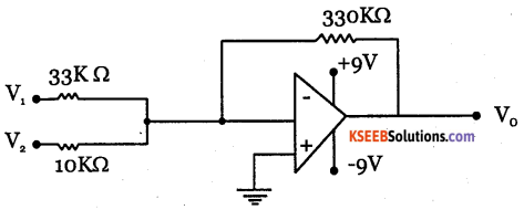 2nd PUC Electronics Question Bank Chapter 5 Operational Amplifiers(OP-Amp) 60