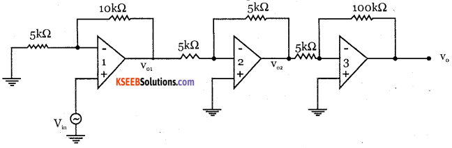 2nd PUC Electronics Question Bank Chapter 5 Operational Amplifiers(OP-Amp) 68