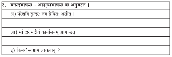 2nd PUC Sanskrit Workbook Answers Chapter 7 सा शान्तिः 10
