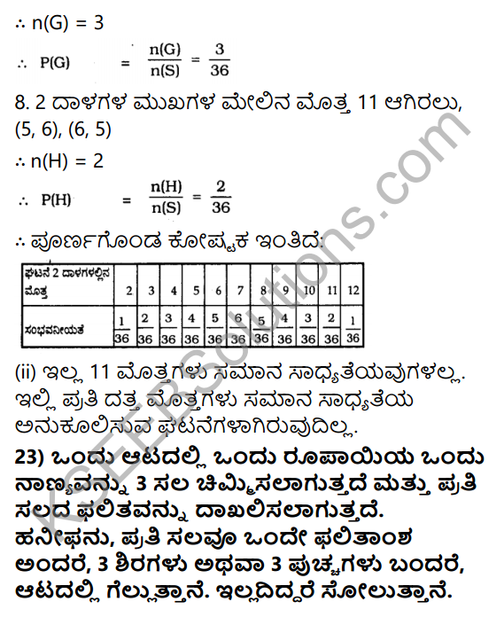 KSEEB Solutions for Class 10 Maths Chapter 14 Probability Ex 14.1 in Kannada 24