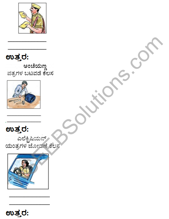 KSEEB Solutions for Class 4 EVS Chapter 19 Occupation - Its Importance in Kannada 6