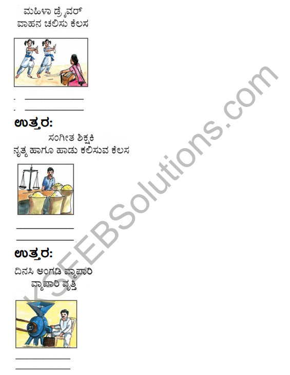 KSEEB Solutions for Class 4 EVS Chapter 19 Occupation - Its Importance in Kannada 7