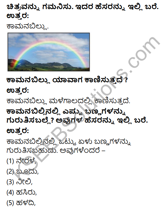 KSEEB Solutions for Class 4 EVS Chapter 24 Journey of the Cloud in Kannada 9