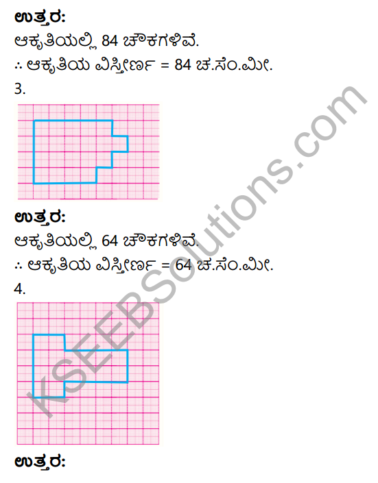 KSEEB Solutions for Class 4 Maths Chapter 1 Perimeter and Area of Simple Geometrical Figures in Kannada 9