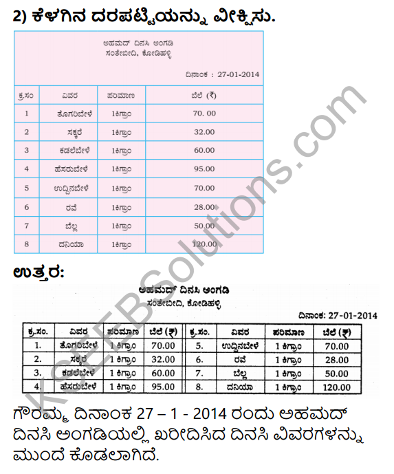 KSEEB Solutions for Class 4 Maths Chapter 10 Addition and Subtraction of Money in Kannada 16