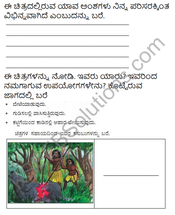 KSEEB Solutions for Class 5 EVS Chapter 3 Community in Kannada 7