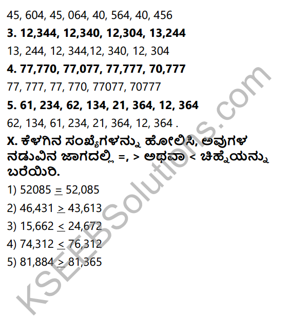 KSEEB Solutions for Class 5 Maths Chapter 1 5-Digit Numbers in Kannada 9