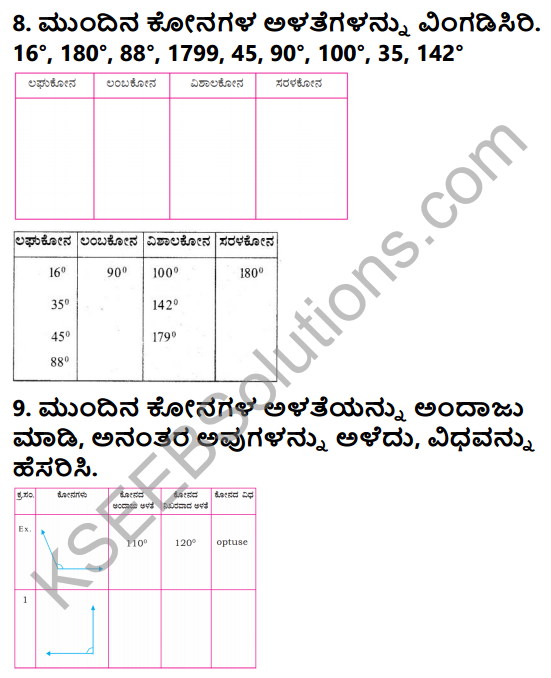 KSEEB Solutions for Class 5 Maths Chapter 6 Angles in Kannada 14