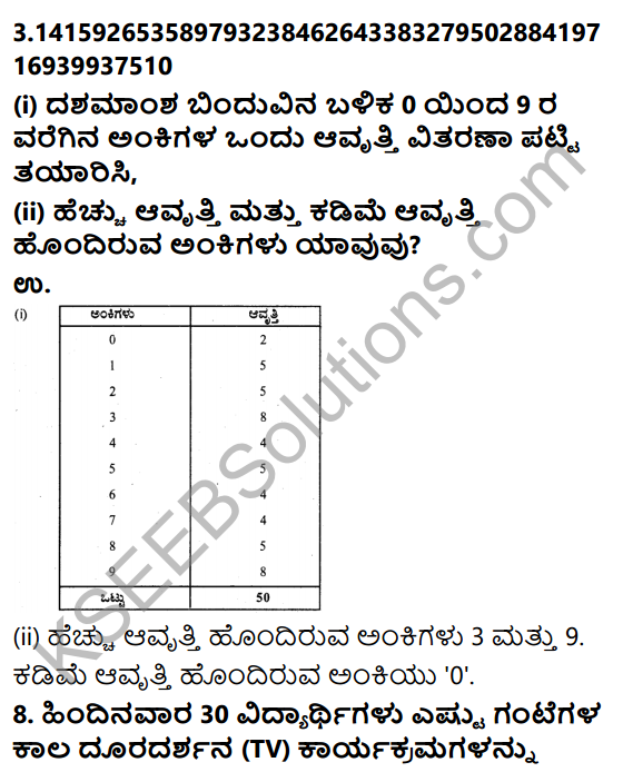 KSEEB Solutions for Class 9 Maths Chapter 14 Statistics Ex 14.2 in Kannada 8