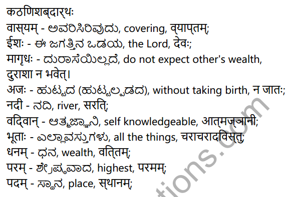 उपनिषद्वचनम् Summary in Kannada 2