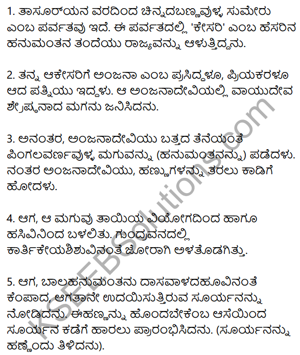 मारुतेः महिमा Summary in Kannada 1