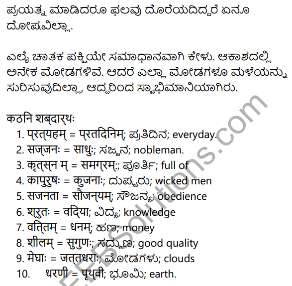 मार्गस्थो नावसीदति Summary in Kannada 3